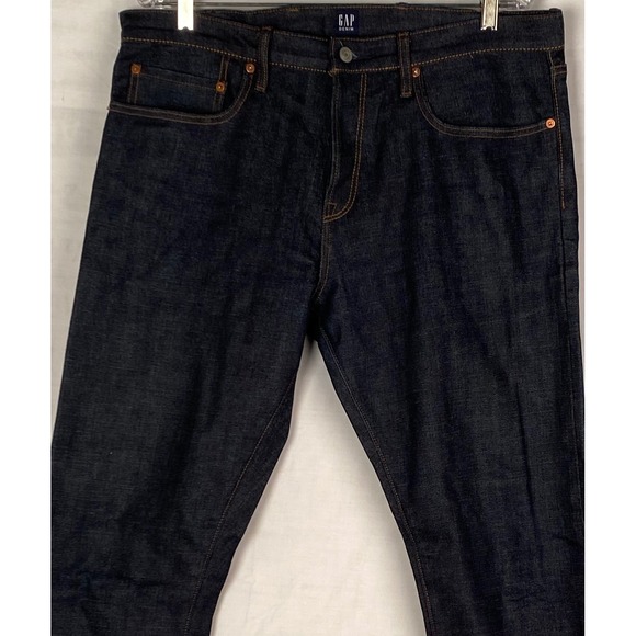 GAP Denim Skinny Fit Jeans Men's 36x32 Dark Wash Classic Style Men's Pants NWOT - Picture 10 of 12